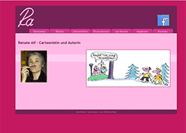 Screenshot der Website Renate Alf